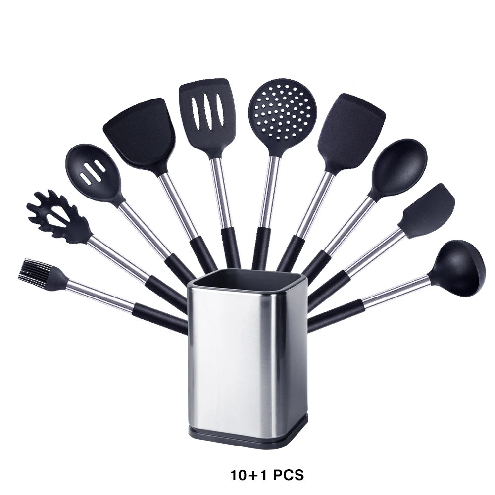 High-Quality Silicone Utensils Set for Kitchen | Heat-Resistant Cooking Tools