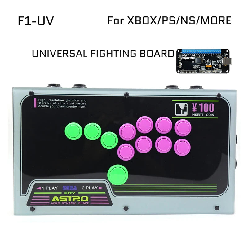 All Buttons FightBox Arcade Game Hitbox Style Joystick | PS5/PS4/PS3/PC Controller