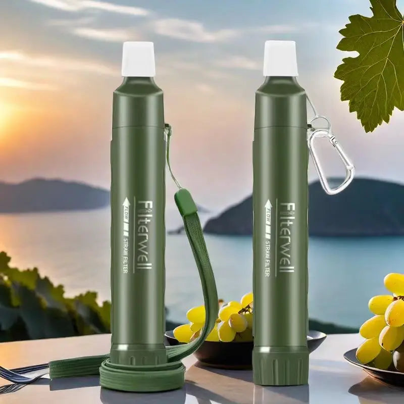 Portable Outdoor Water Purifier Filter Straw - Stay Hydrated and Safe During Outdoor Adventures