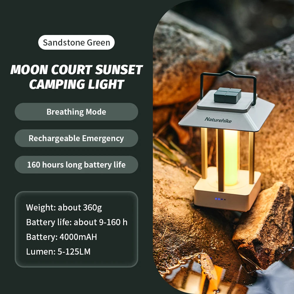 Moon Court Camping Lamp: Portable Outdoor Atmosphere Lighting