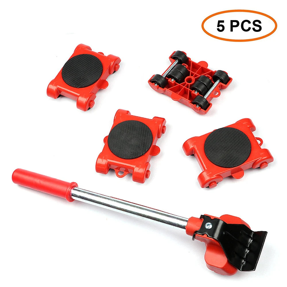 Cloud Discoveries - Heavy Duty Furniture Lifter & Mover Tool Set with Wheel Bar & 4 Sliders
