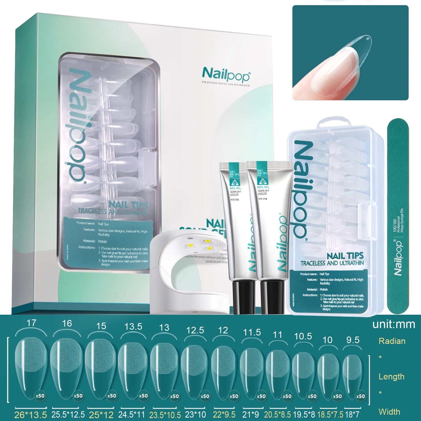 Nail Extension Kit with UV Lamp: Professional Nail Care at Your Fingertips