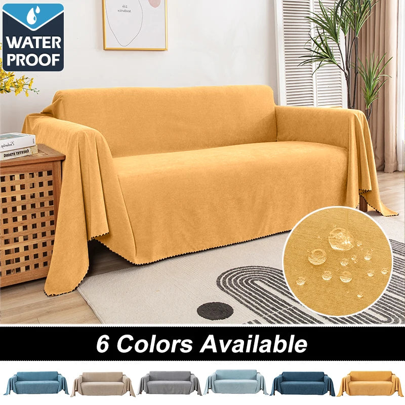 Cloud Discoveries Waterproof Sofa Blanket - Multipurpose Furniture Cover - Solid Color - Home Living Room Decor