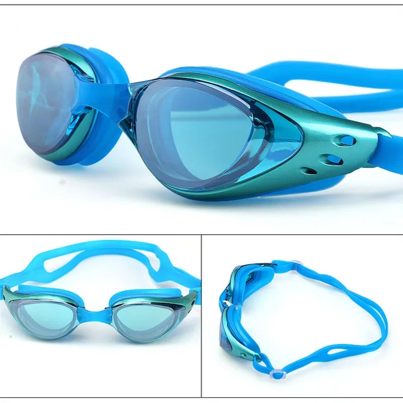 Prescription Myopia Swim Goggles - Waterproof Anti-Fog