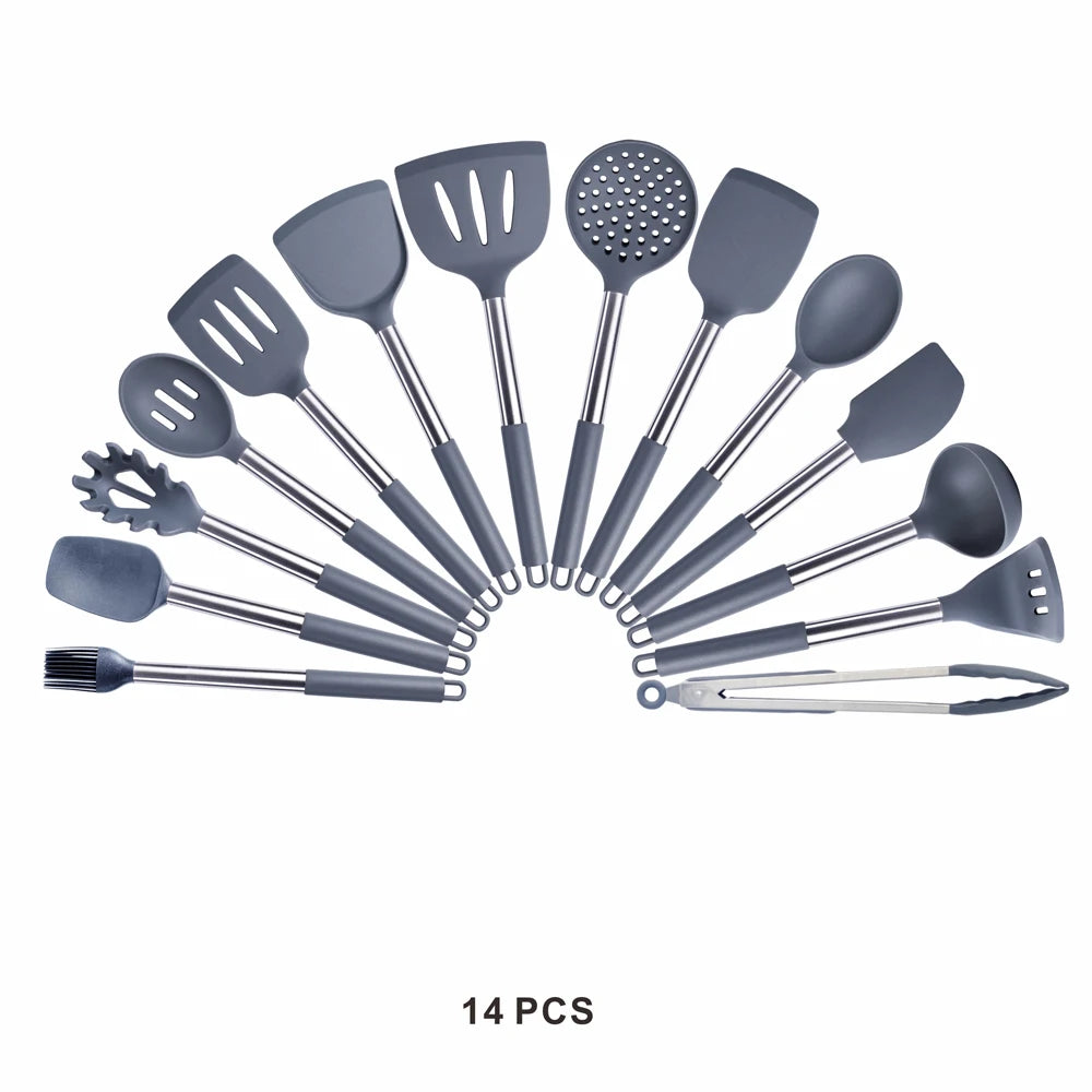 High-Quality Silicone Utensils Set for Kitchen | Heat-Resistant Cooking Tools