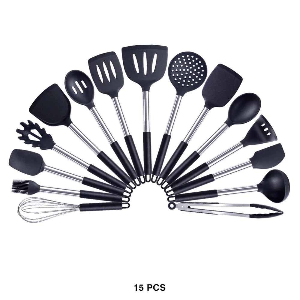 High-Quality Silicone Utensils Set for Kitchen | Heat-Resistant Cooking Tools