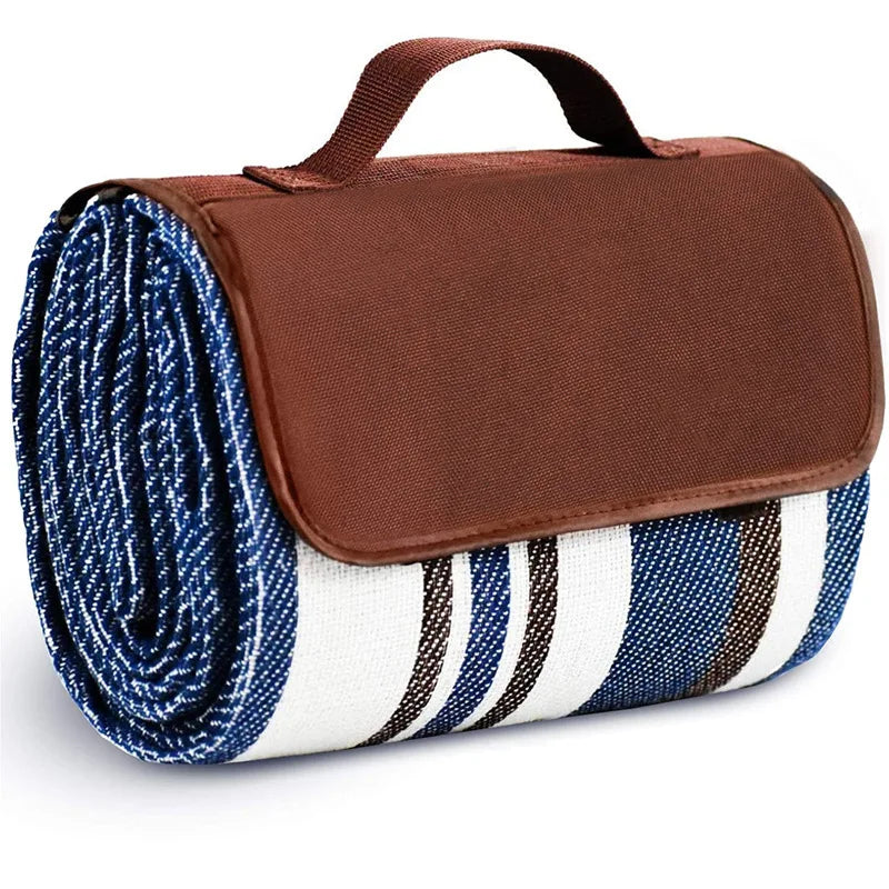 Extra Large Waterproof Picnic Blanket with Handy Mat Tote