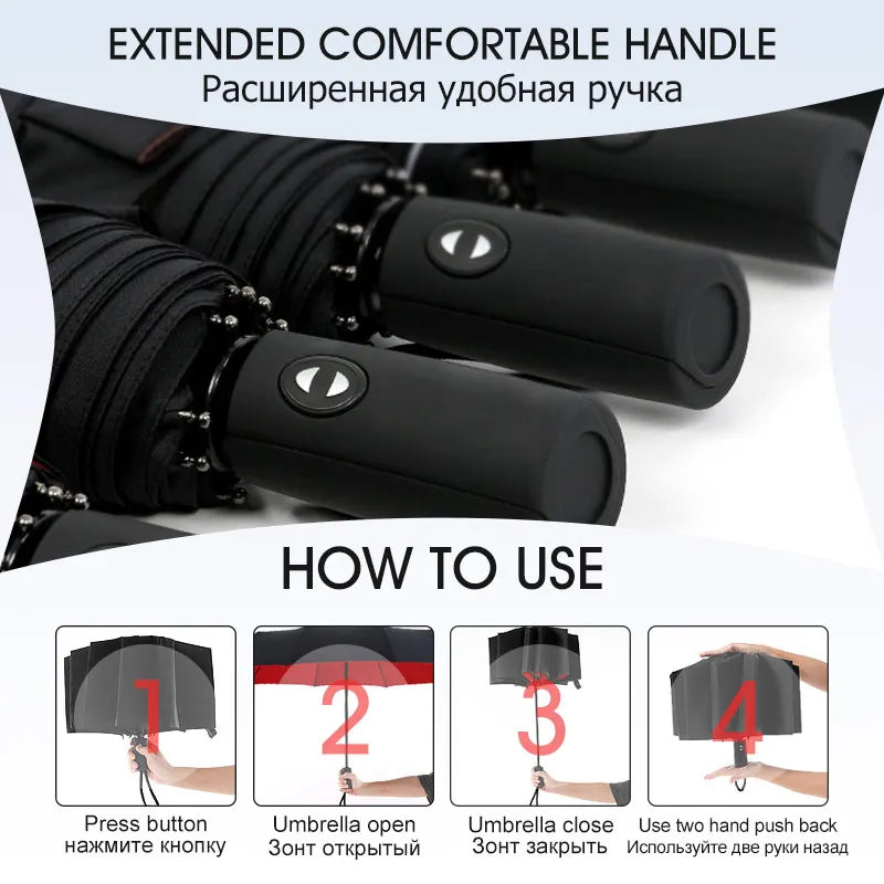 Windproof Double Layer Umbrella - Luxury Business Umbrella
