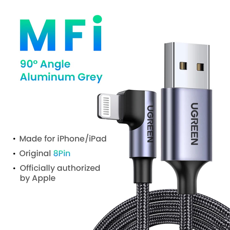 MFi USB to Lightning Cable for iPhone 14 13 12 Pro Max | Fast Charging Cable