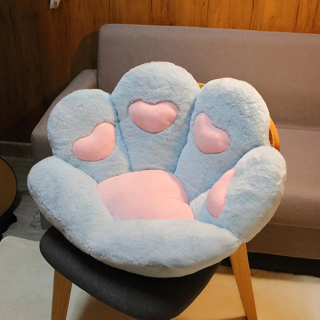 Cloud Discoveries INS Bear & Cat Paw Pillow - Stuffed Plush Animal Seat Cushion