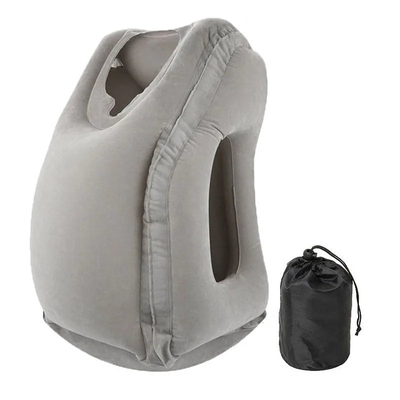 Cloud Discoveries Inflatable Air Travel Pillow - Portable Headrest for Comfortable Journeys