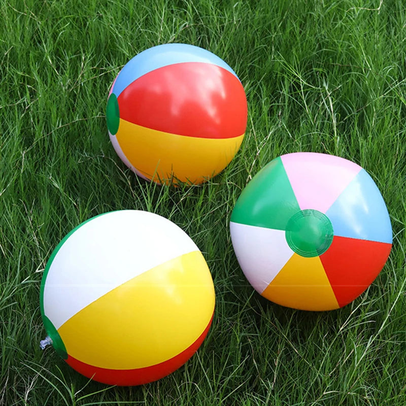 30cm Colorful Inflatable Beach Ball - 4/2/1Pcs Kids Pool Toy