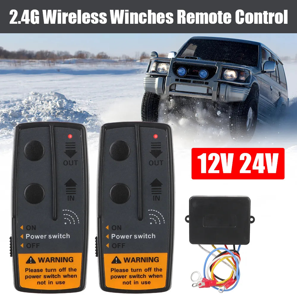 Cloud Discoveries Electric Winch Switch Controller - Wireless Remote Control for Off-Road Vehicles