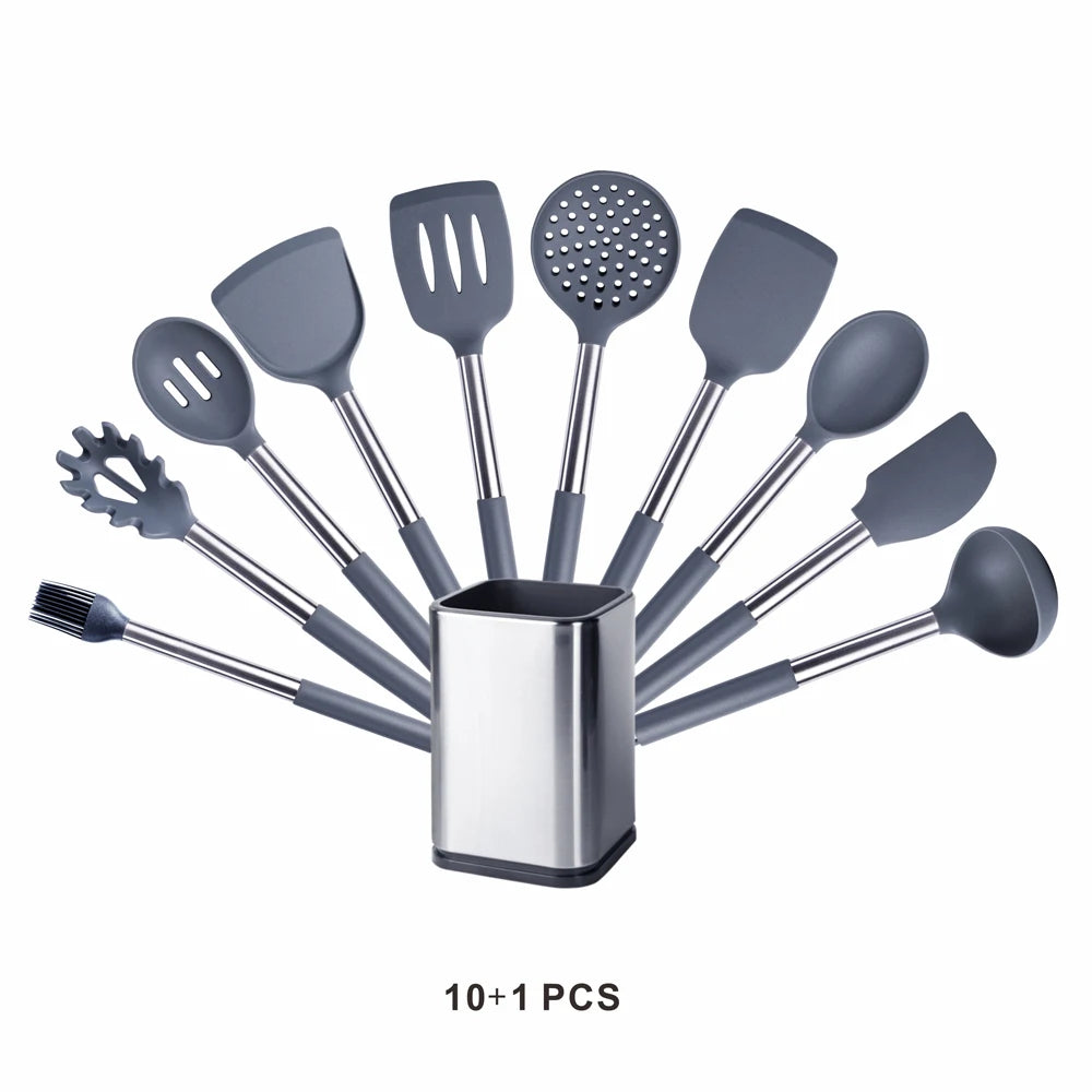 High-Quality Silicone Utensils Set for Kitchen | Heat-Resistant Cooking Tools