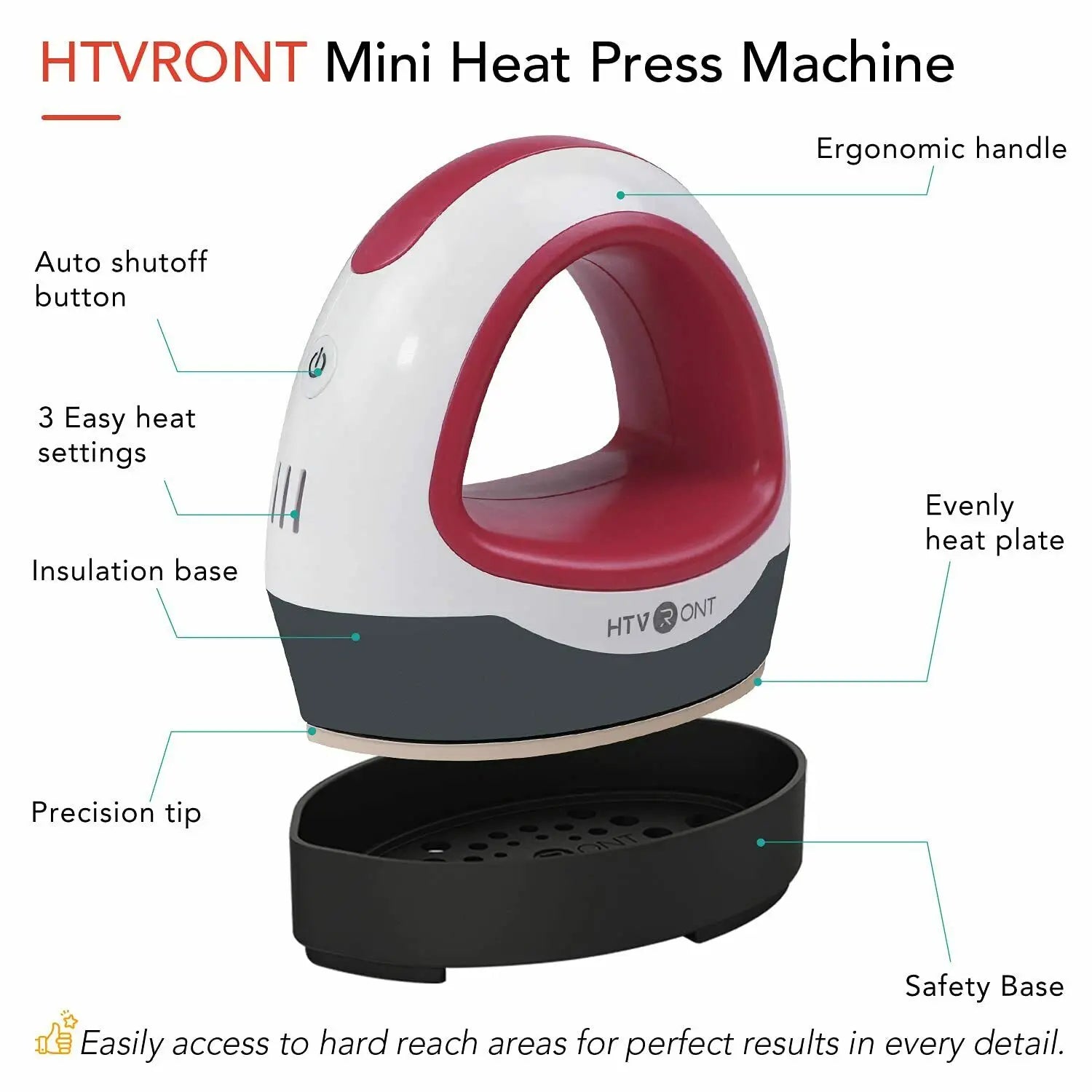 Portable MINI Heat Press Machine - DIY T-shirt Printing & Heat Transfer