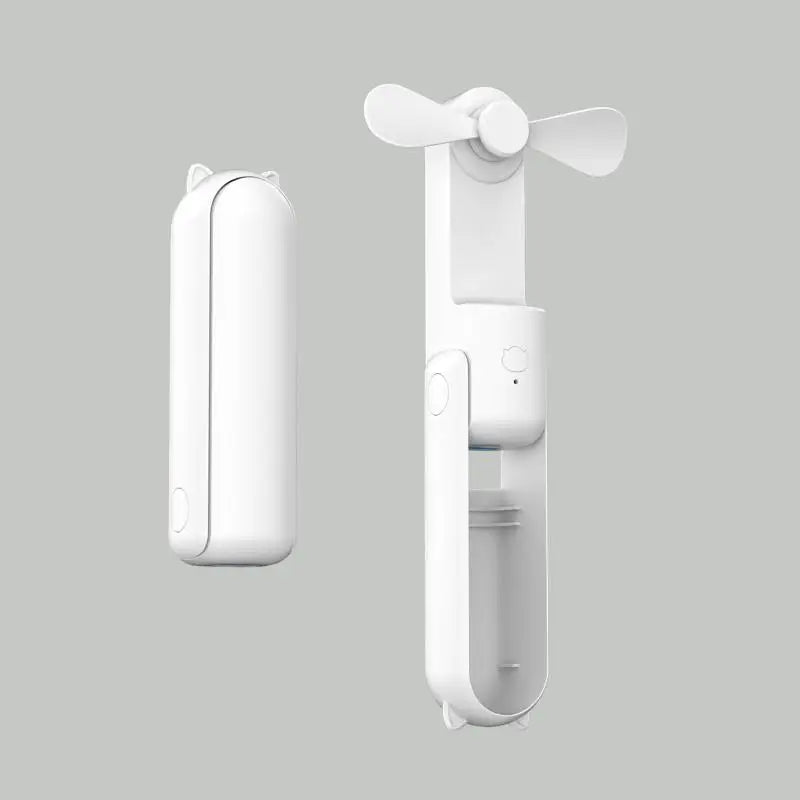 Portable Mini Fan - Three Speeds, Rechargeable, Stylish Design