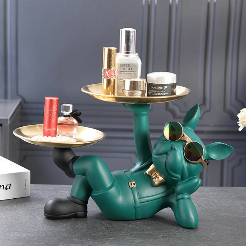 Bulldog Animal Figurine for Home Decoration