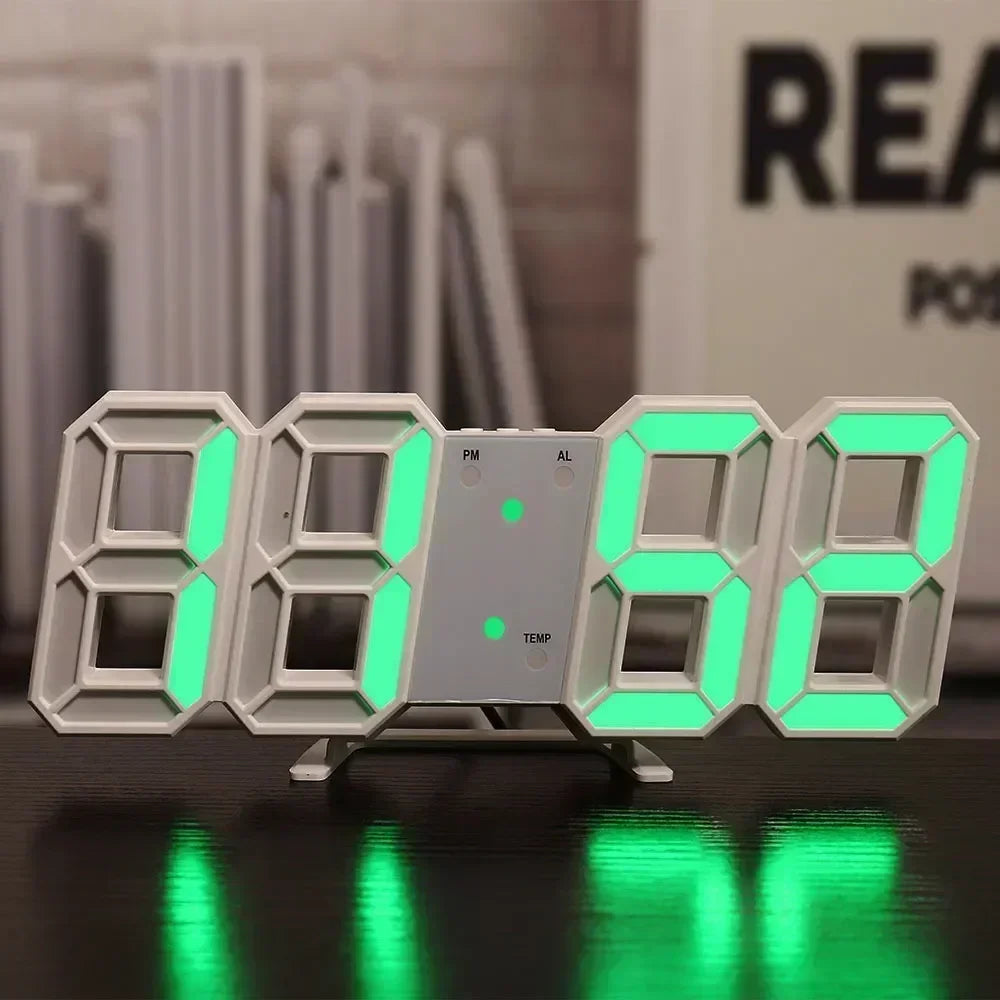 Smart 3D Digital Alarm Clock: Modern Home Decor