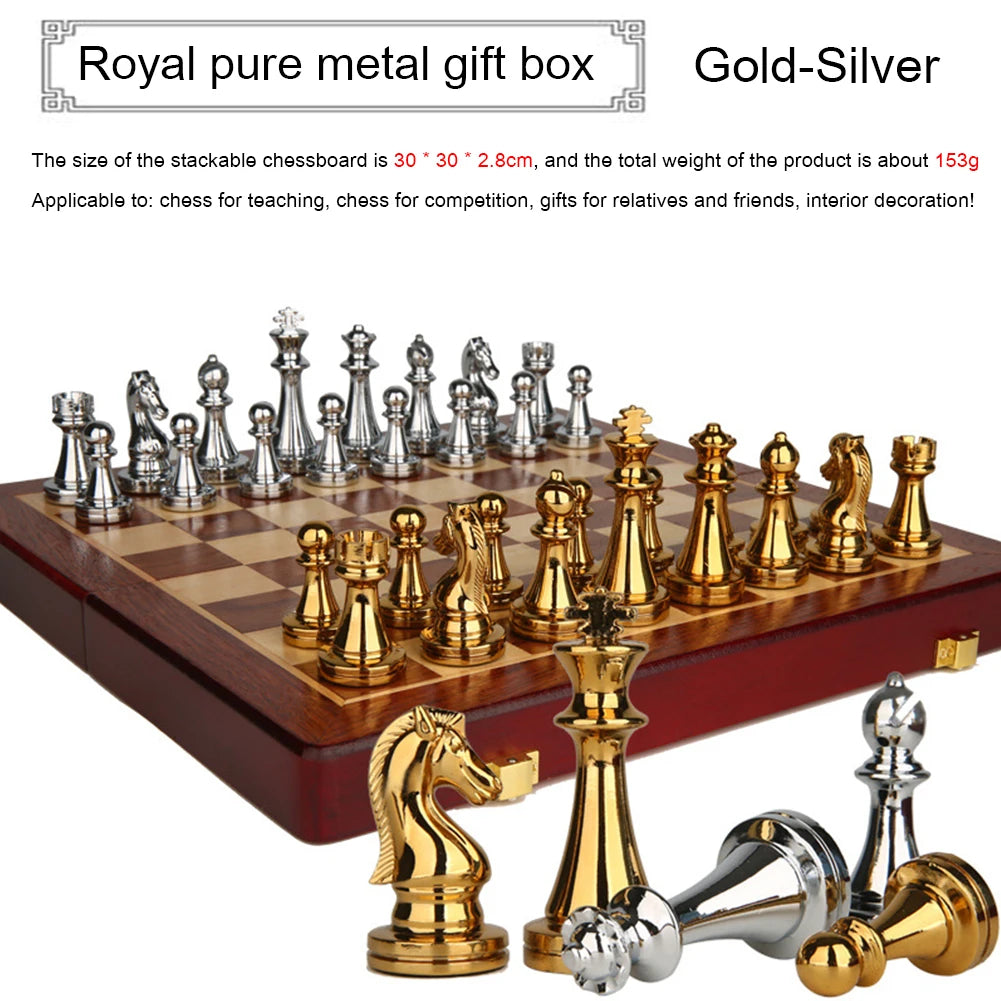 Retro Medieval Luxury Chess Game Set
