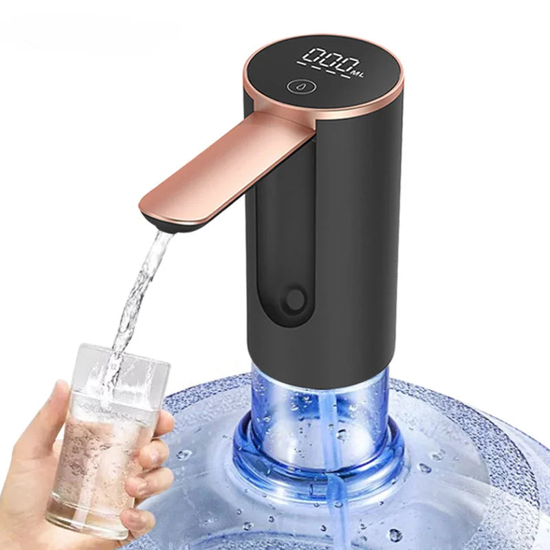 Portable 19L Electric Water Pump - Rechargeable & Foldable for Home Use