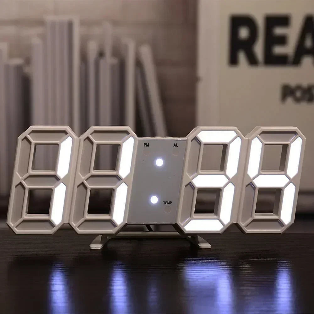 Smart 3D Digital Alarm Clock: Modern Home Decor