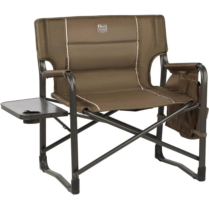 TIMBER RIDGE XXL Directors Chair with Side Table & Pocket