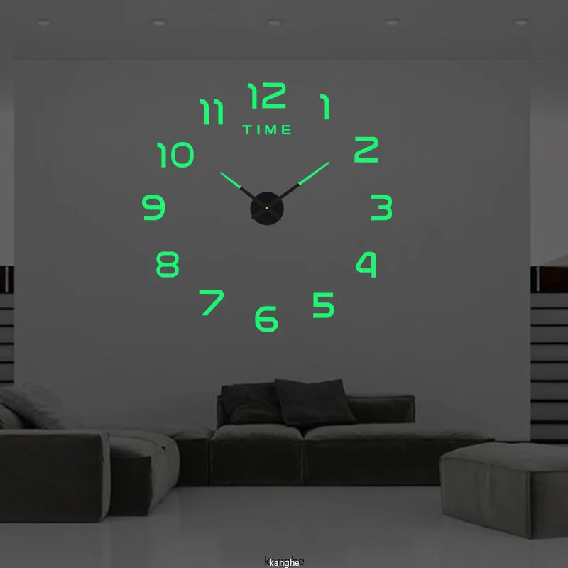 Modern 3D DIY Wall Clock - Contemporary Home Decor & Stylish Timekeeping