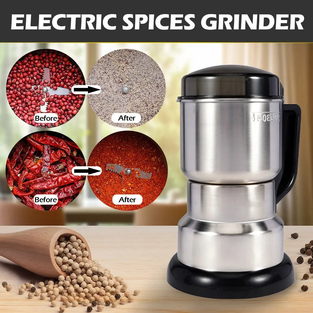 Cloud Discoveries Electric Coffee Grinder - Multifunctional Kitchen Appliance for Coffee, Nuts, and Spices