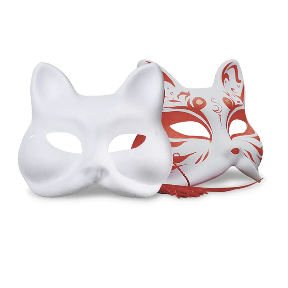 DIY Painting Cosplay Cat Masks - Pack of 10