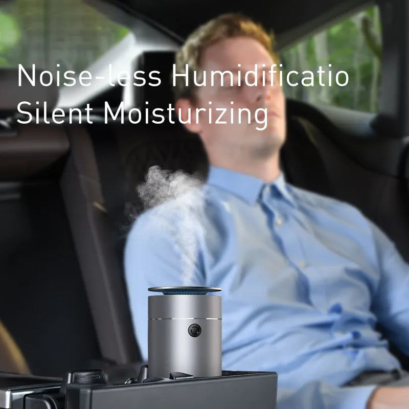 Cloud Discoveries Car Diffuser Humidifier - Auto Air Purifier with LED Light