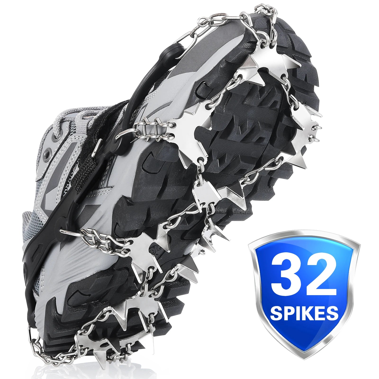Durable Snow Spikes Crampons Cleats Designed for Enhanced Traction During Hiking and Climbing Adventures in Snowy Terrain