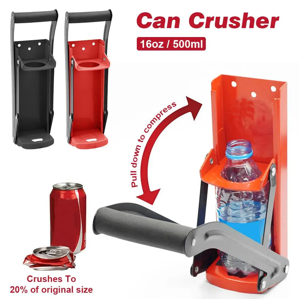 EcoCrush - Heavy Duty Can Crusher & Bottle Opener