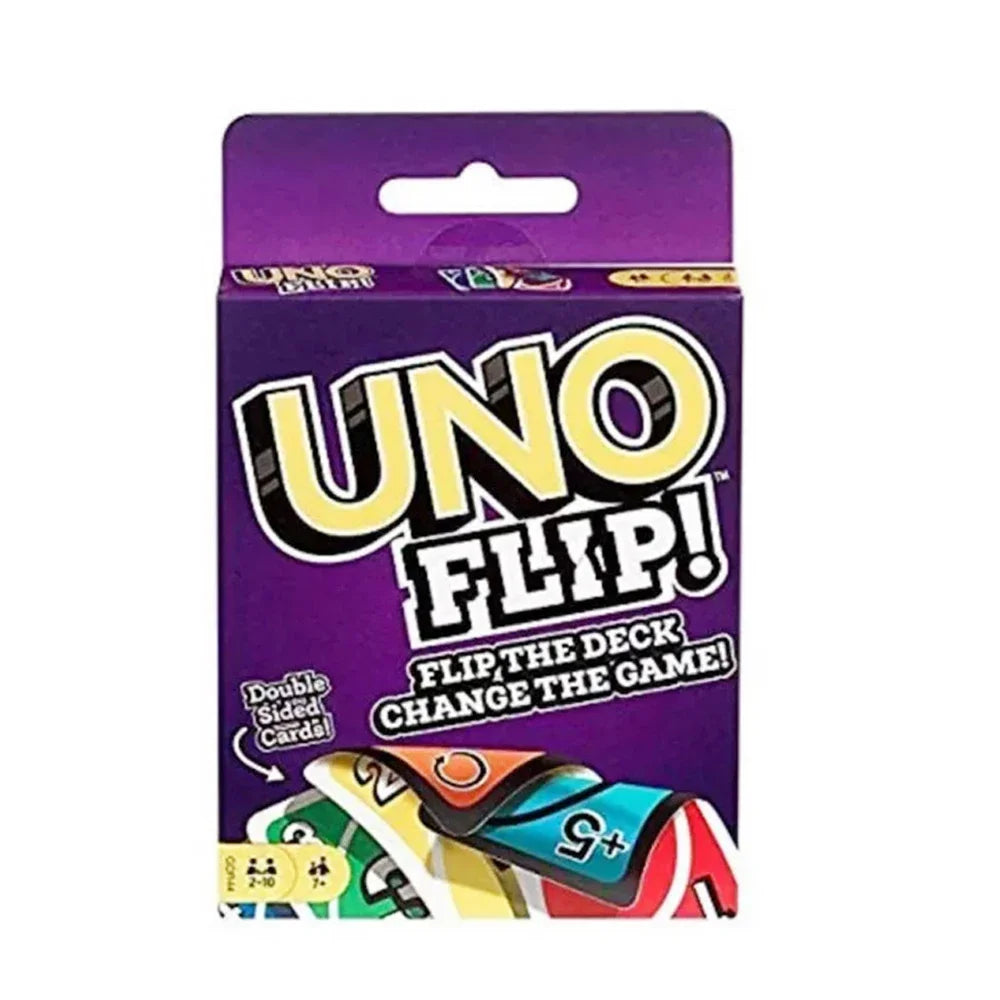 UNO FLIP! SHOWEM NO MERCY Card Game Gift Box - Family Entertainment and Fun Card Game - Perfect Gift Idea!