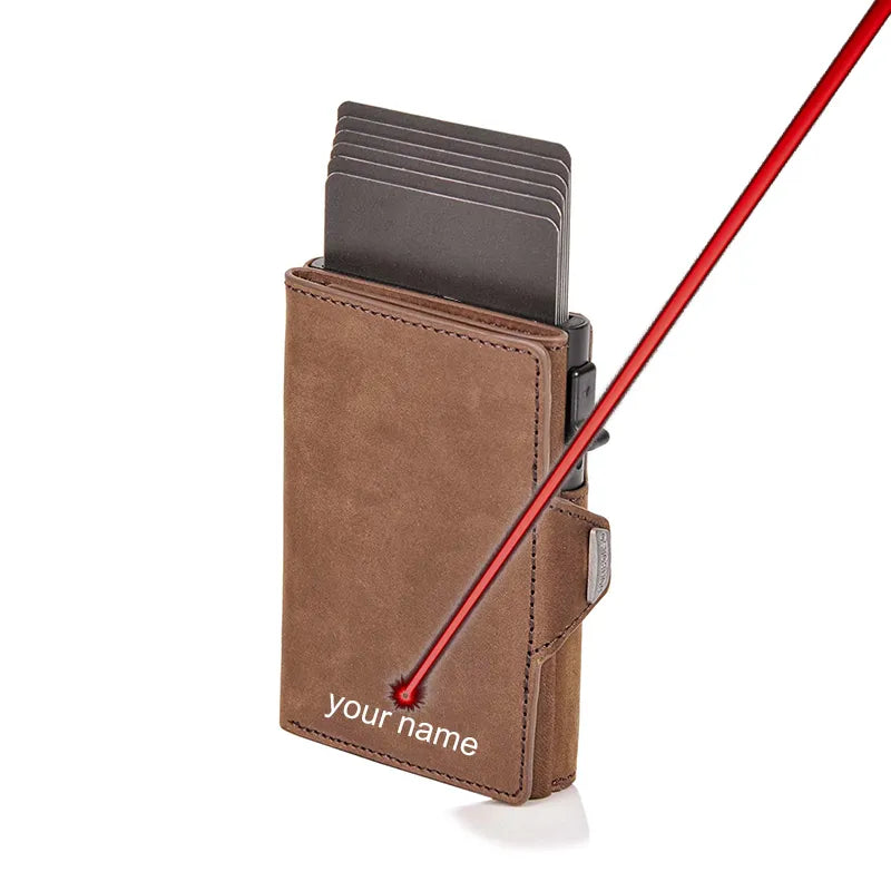 Vintage RFID-Protected Leather Wallet