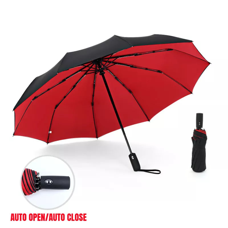 Windproof Double Layer Resistant Umbrella Fully Automatic Rain Men Women 10K Strong Luxury Business Male Large Umbrellas Parasol Cloud Discoveries