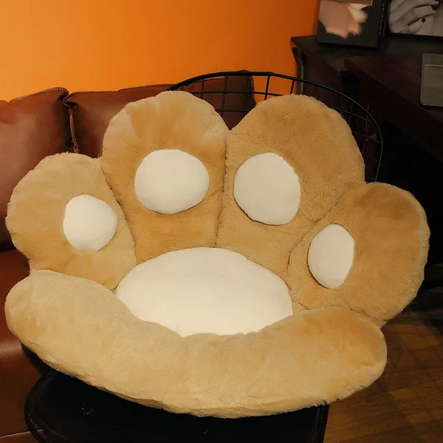 Bear & Cat Paw Pillow - Stuffed Plush Animal Seat Cushion