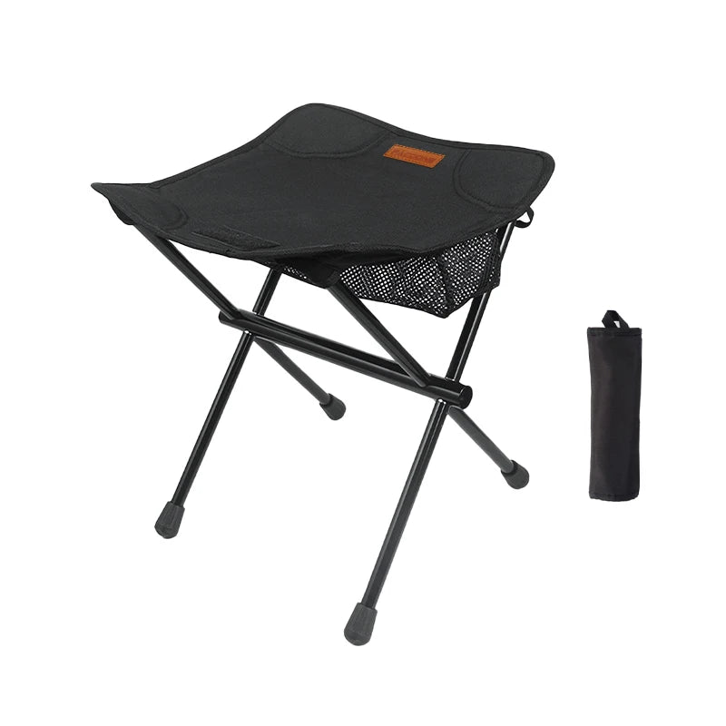 Ultralight Portable Camping Chair, Mini Foldable Alloy Fishing Stool, Lightweight Picnic Furniture