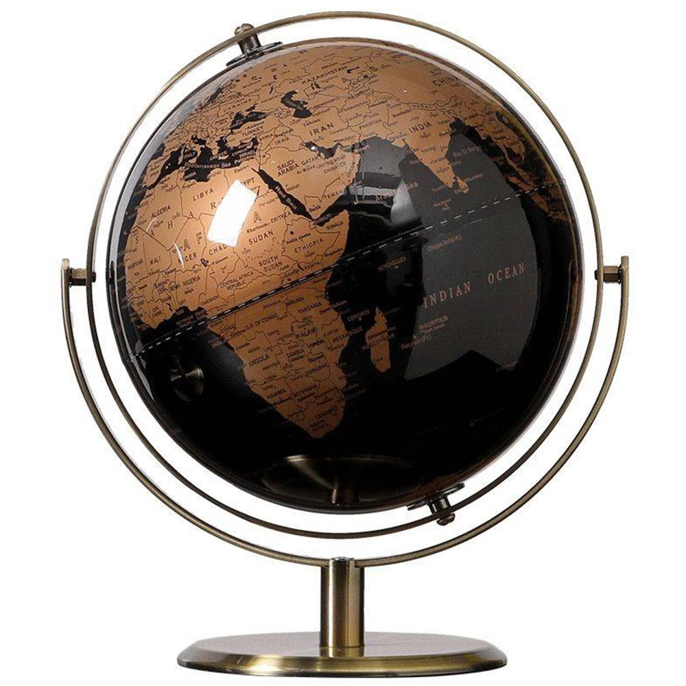 Desktop Globe - Retro World Map Decor