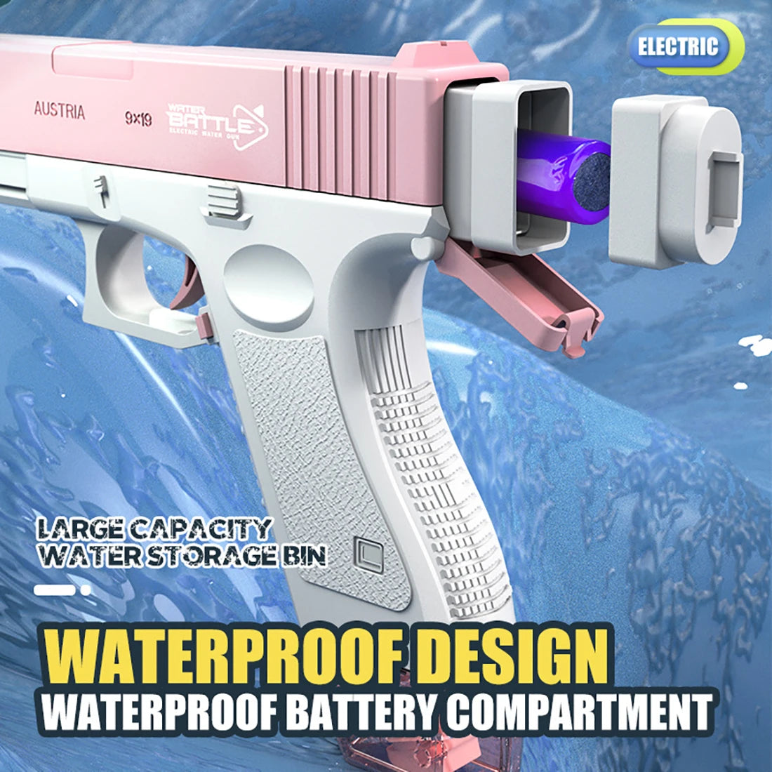 High-Pressure Charging Electric Water Gun Toy for Kids - Cloud Discoveries