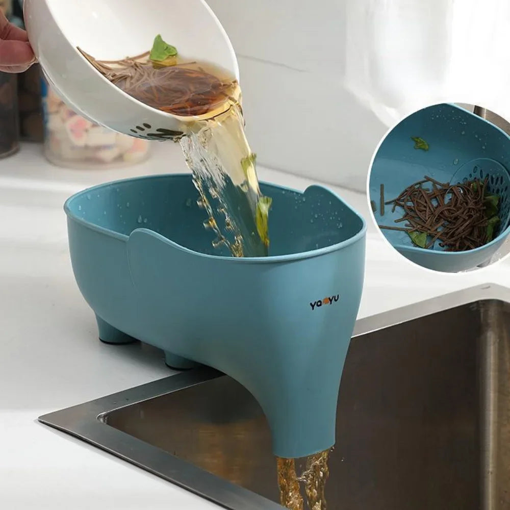 WhimsiDrain - Playful Sink Strainer and Drainer Rack