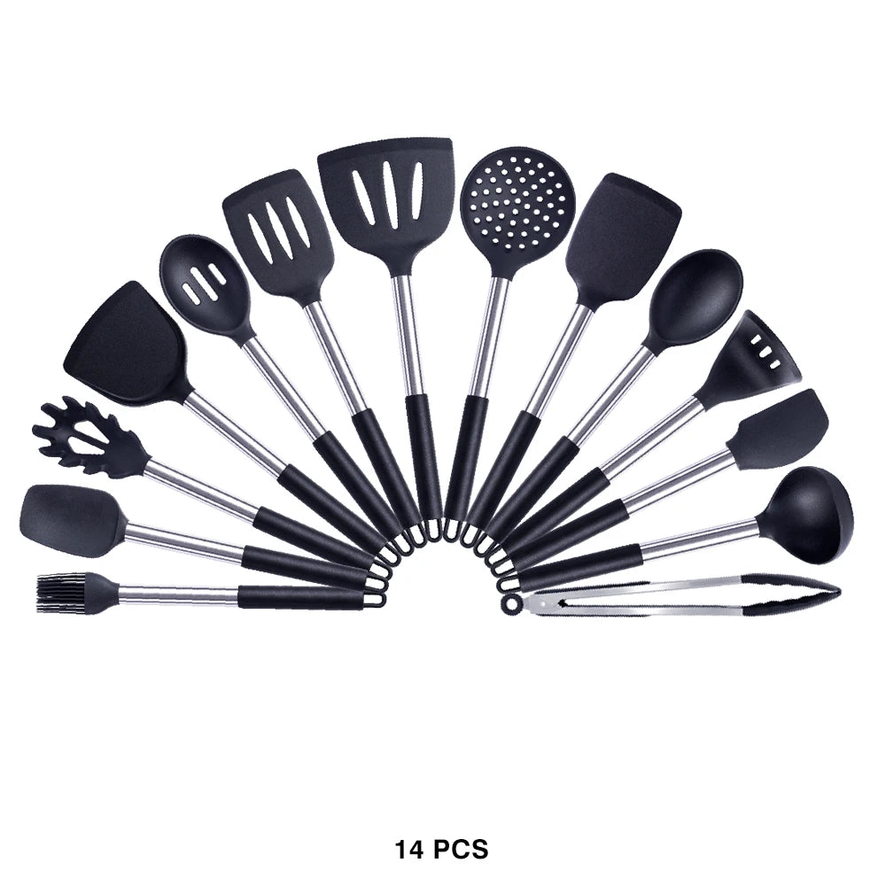 High-Quality Silicone Utensils Set for Kitchen | Heat-Resistant Cooking Tools