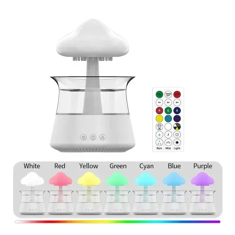 Cloud Discoveries Rain Cloud Humidifier - Essential Oil Diffuser with 7 Color Light