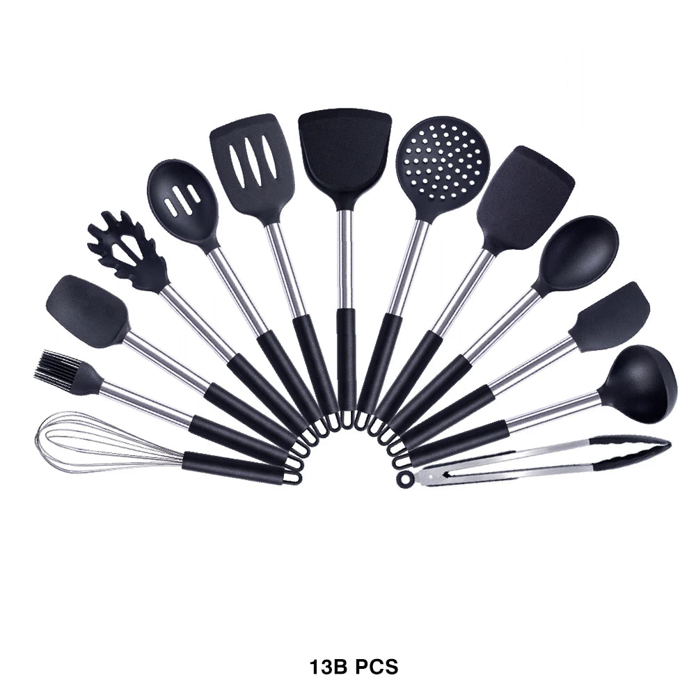 High-Quality Silicone Utensils Set for Kitchen | Heat-Resistant Cooking Tools
