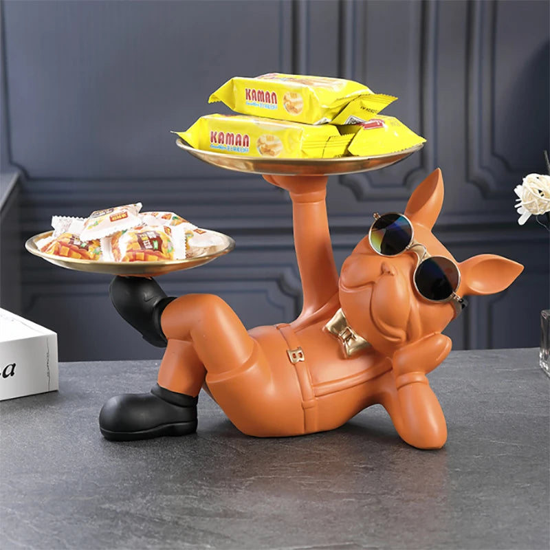 Bulldog Animal Figurine for Home Decoration