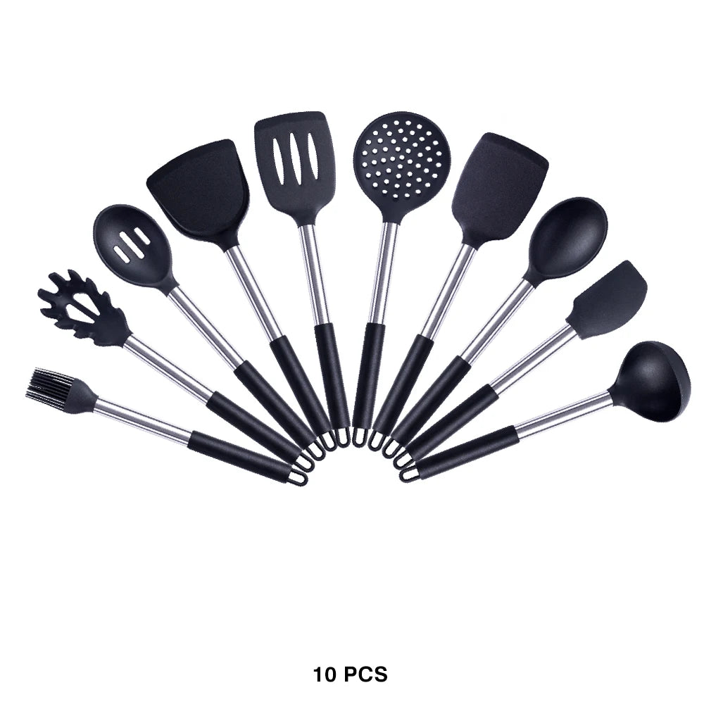 High-Quality Silicone Utensils Set for Kitchen | Heat-Resistant Cooking Tools