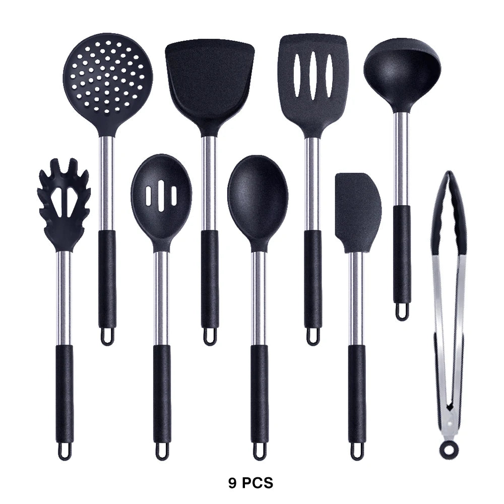 High-Quality Silicone Utensils Set for Kitchen | Heat-Resistant Cooking Tools