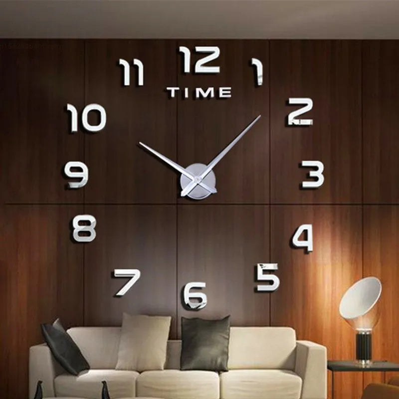 Cloud Discoveries Modern 3D DIY Wall Clock - Unique Home Decor & Accurate Timekeeping