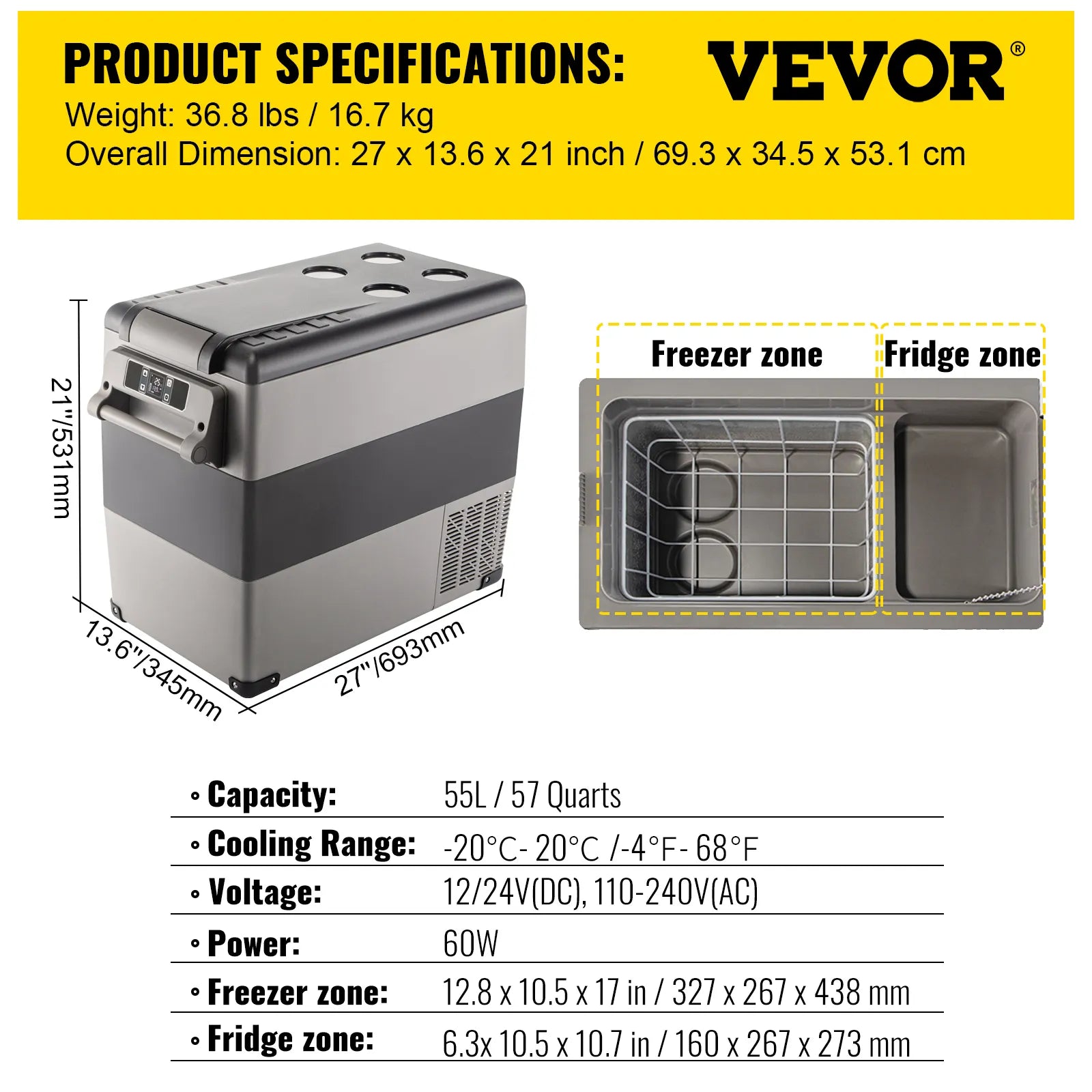 Car Refrigerator Mini Fridge Freezer - Your Ultimate Portable Cooling Companion!
