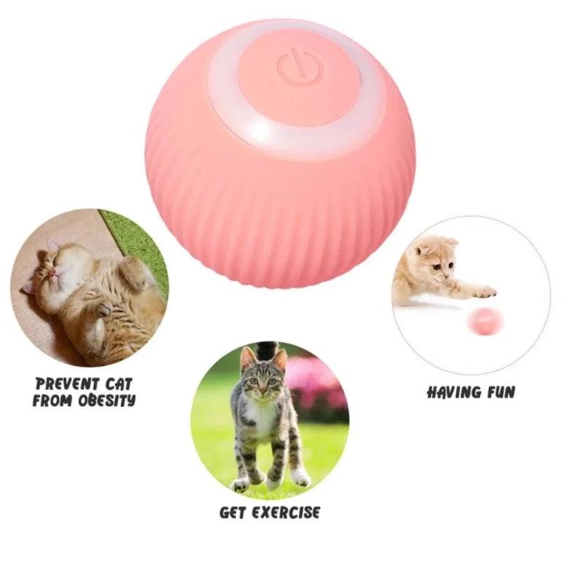 Smart, Cat Toys, Automatic Rolling Ball, Electric Cat Toys, Interactive, For Cats, Training, Self-moving, Kitten, Toys, Pet, Accessories, clouddiscoveries.com