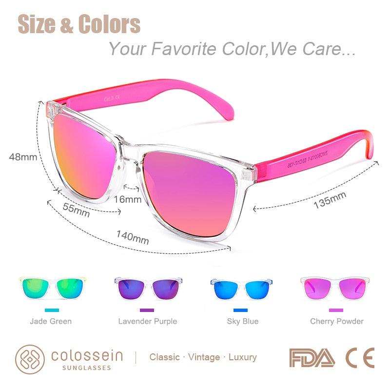 COLOSSEIN, Sunglasses For Women, Gradient, Colorful Lens, Glasses, Classic, Retro, Eyewear, Transparent Frame, UV400, Sunglasses Men, clouddiscoveries.com